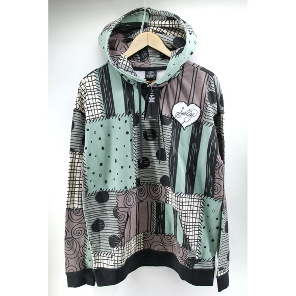 Disney's Nightmare Before‎ Christmas Sally Patchwork Hoodie Large - Picture 1 of 9